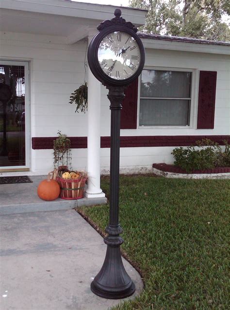 lamp post clocks outdoor